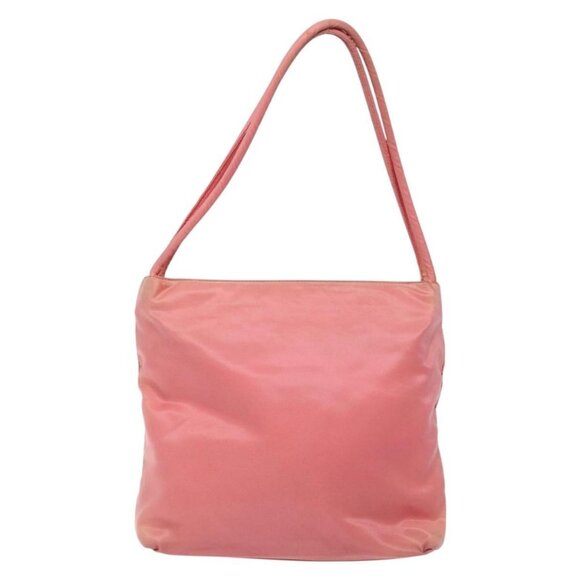 PRADA Tote Bag Nylon Pink Gold Auth - Picture 3 of 16